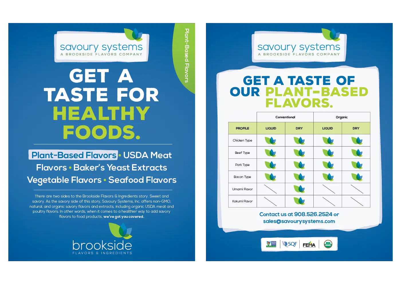 Savoury Good Taste Campaign Flyer Plant-Based Flavors