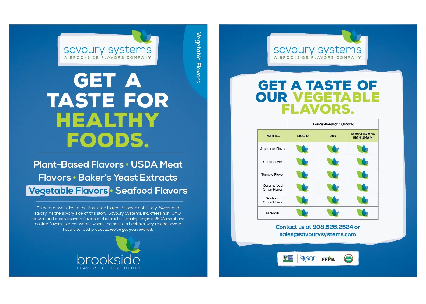 Savoury Good Taste Campaign Flyer Vegetable