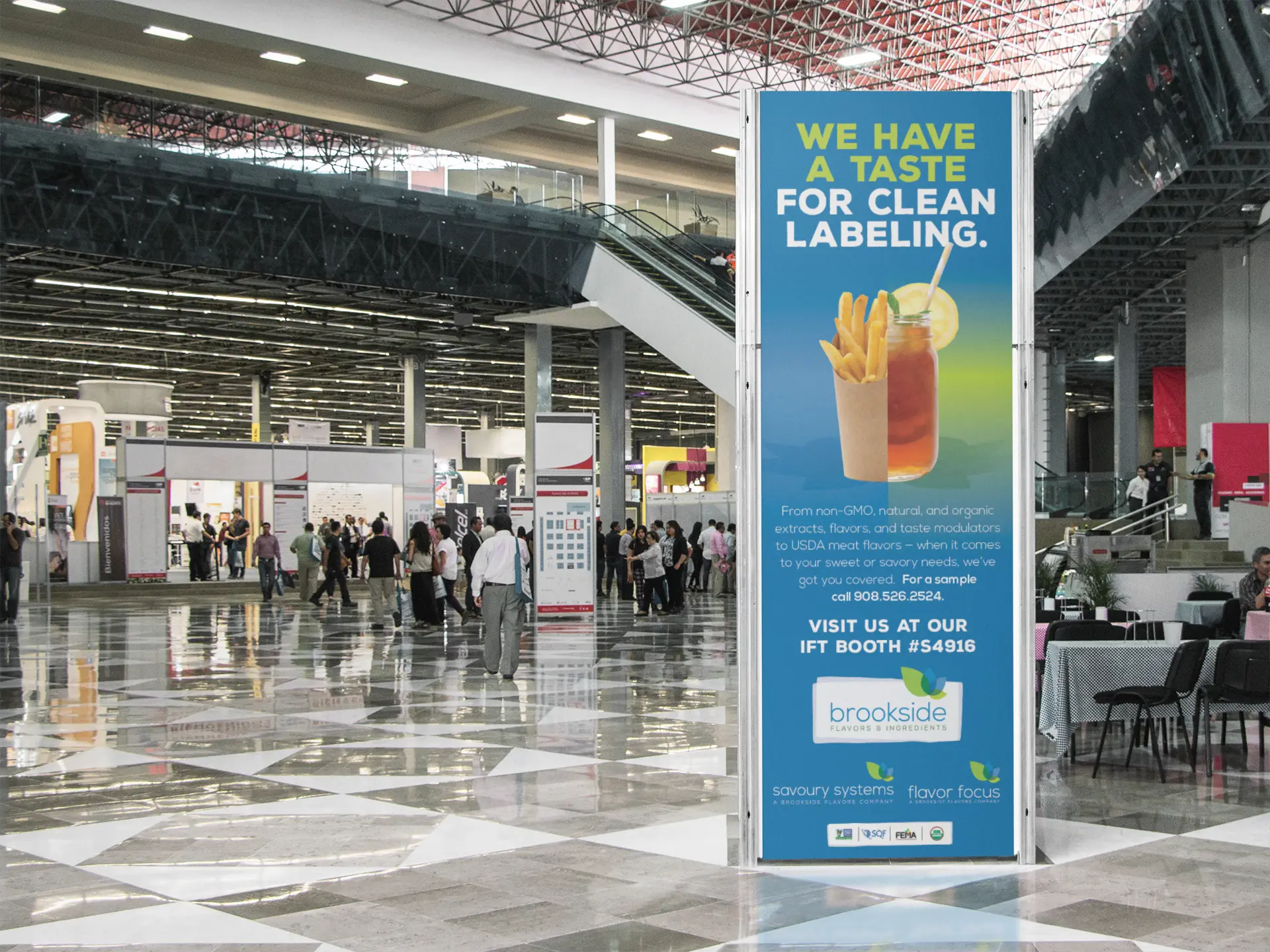 Tradeshow display banner.