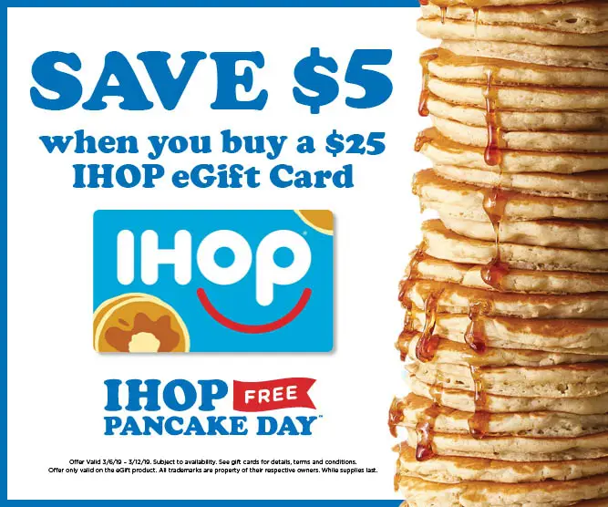 iHOP Pancake Day Promotion 2