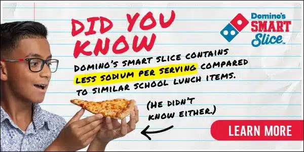 Domino's Smart Slice School Lunch Banner Ads